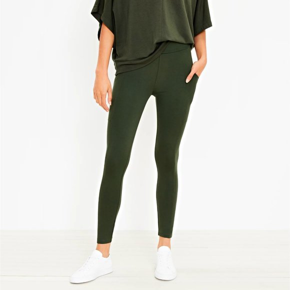 Loft Lou Grey Side Pocket Leggings In 